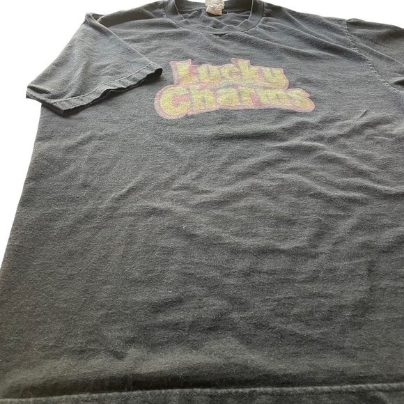 LUCKY CHARMS Graphic T-Shirt Y2K Black Large Alstyle Apparels Vintage streetwear - Picture 5 of 10
